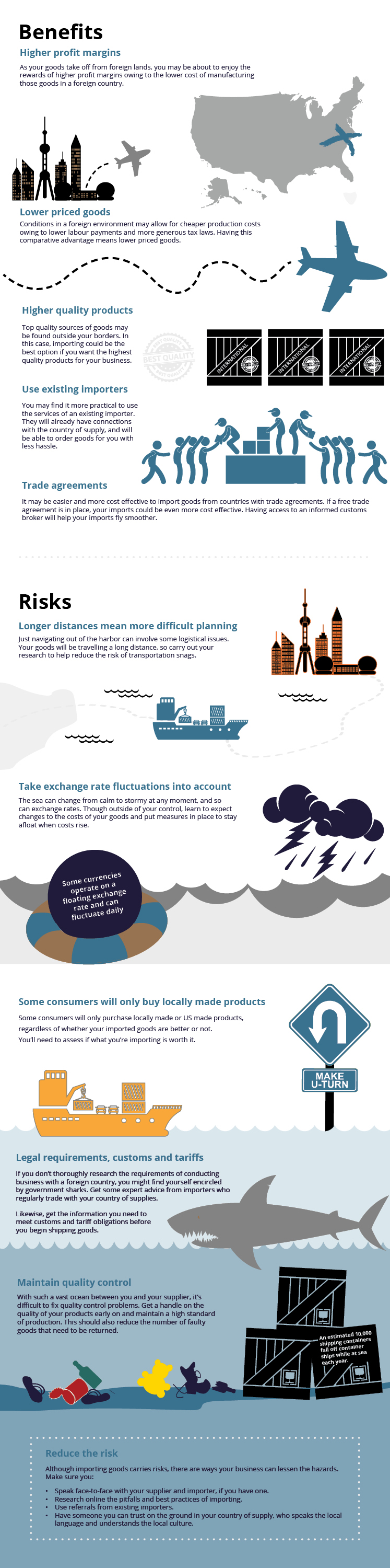 Benefits and risks of importing goods for your small business